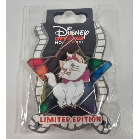 Disney Pin DSSH - Stained Glass Pride Rainbow Star - Aristocats - Marie LE 400